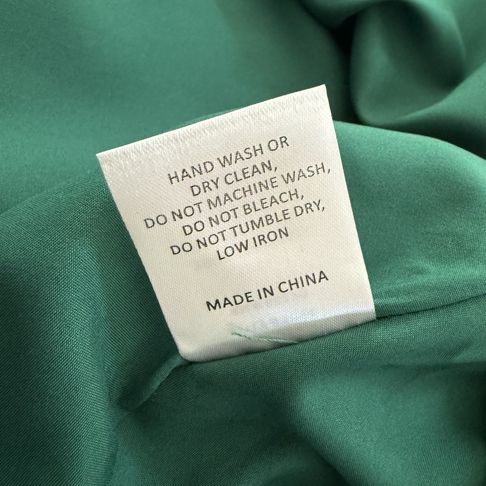Modcloth Hutch Just Bee Yourself‎ Size 10 Green Midi Dress Faux Wrap - Picture 7 of 10